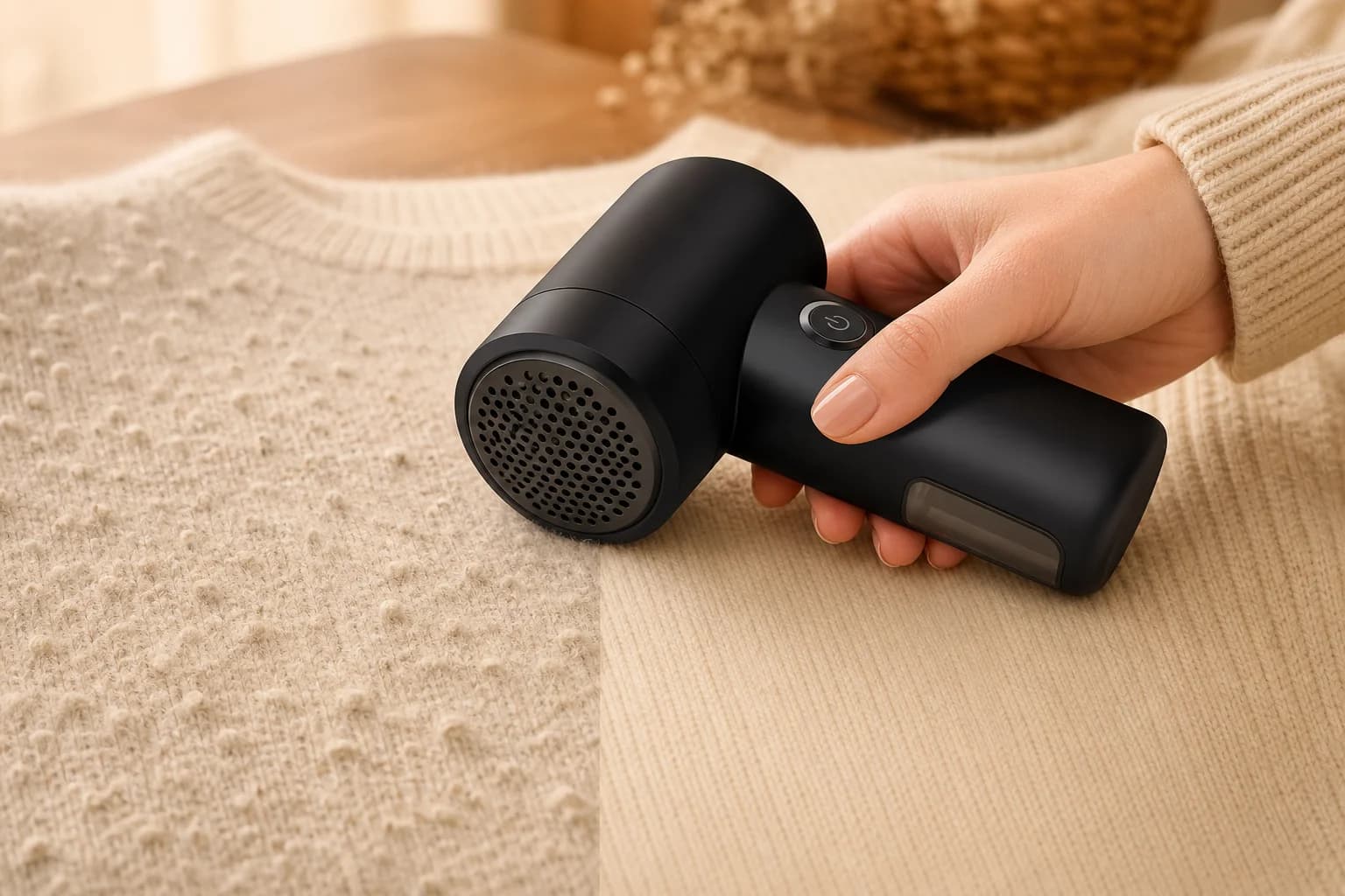 FabricFresh Pro in use on a sweater