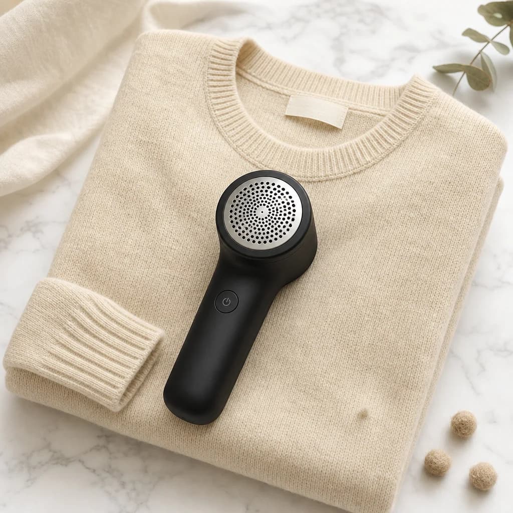 FabricFresh Pro flat lay on knitwear